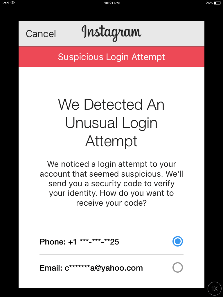 Suspicious Login Attempt Error Instagram Marketing MP Social