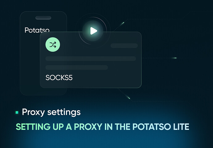 Setting up a proxy in the Potatso Lite (1)