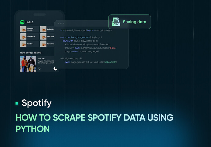 How to scrape Spotify data using Python