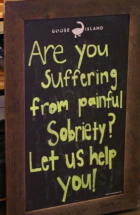 Painful sobriety